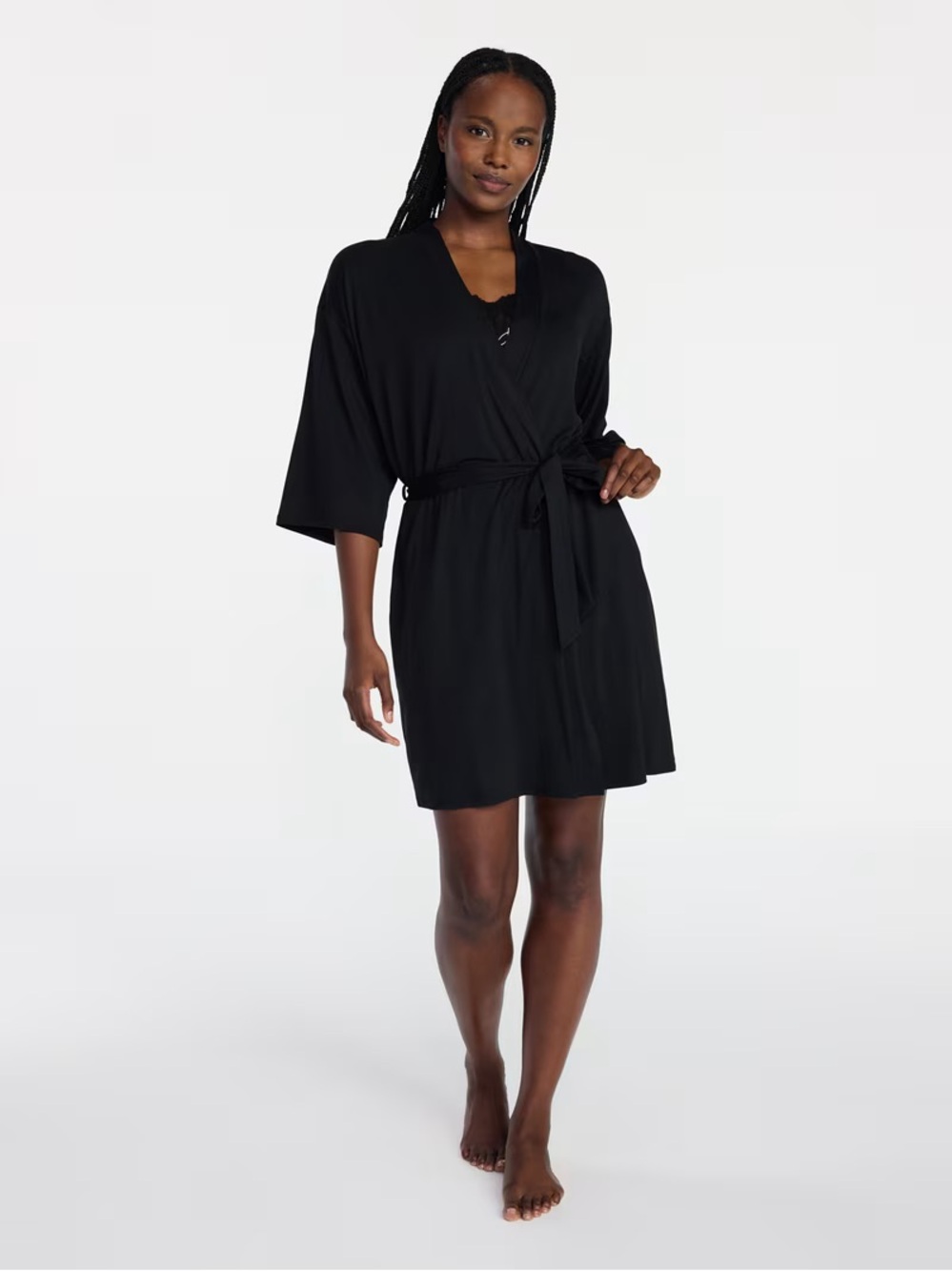 Joyspun Women’s Dreamy Soft Collection Knit Robe